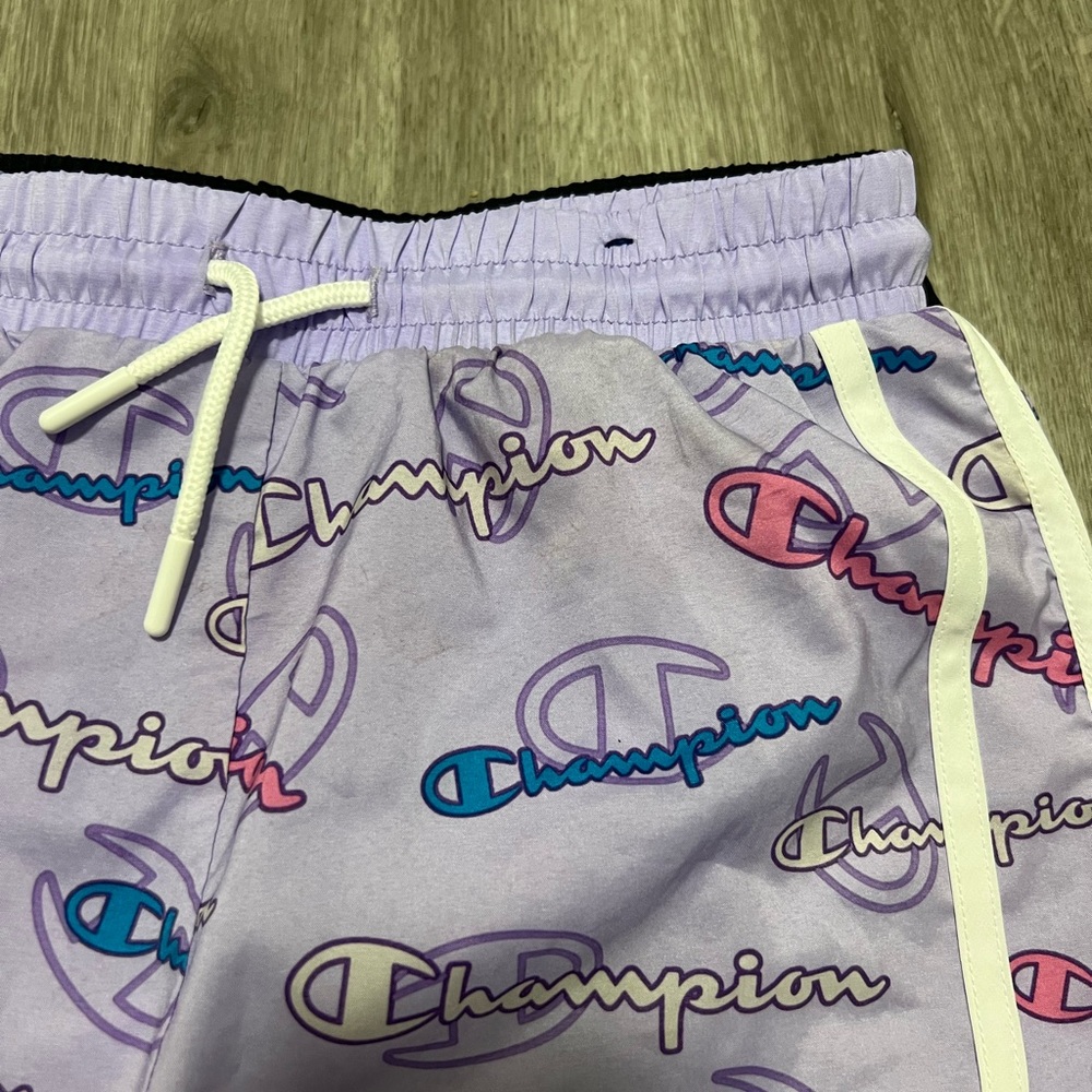 Champion girls pack of purple and black shorts, NWOT size 7/8‎ (M) - Picture 4 of 4